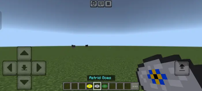 Game HUD with music disc Astrid Goes selected