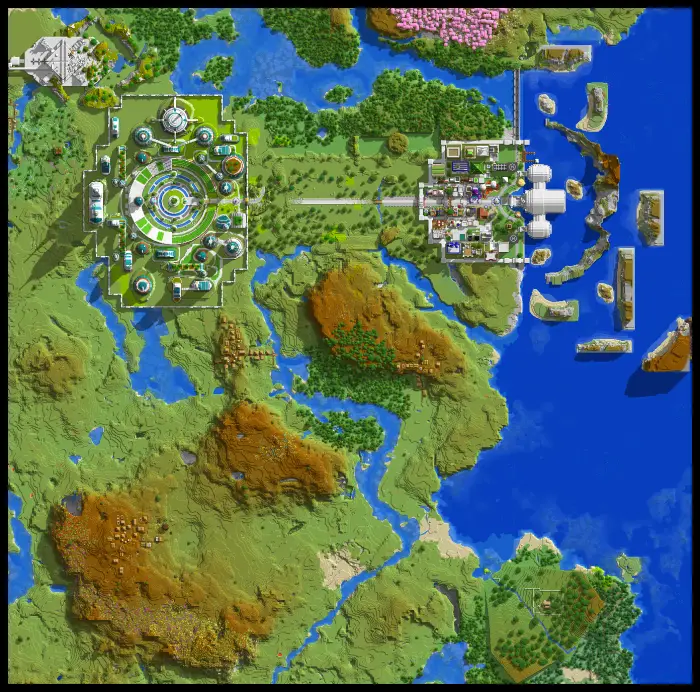 Beacontown and Champion City map overview