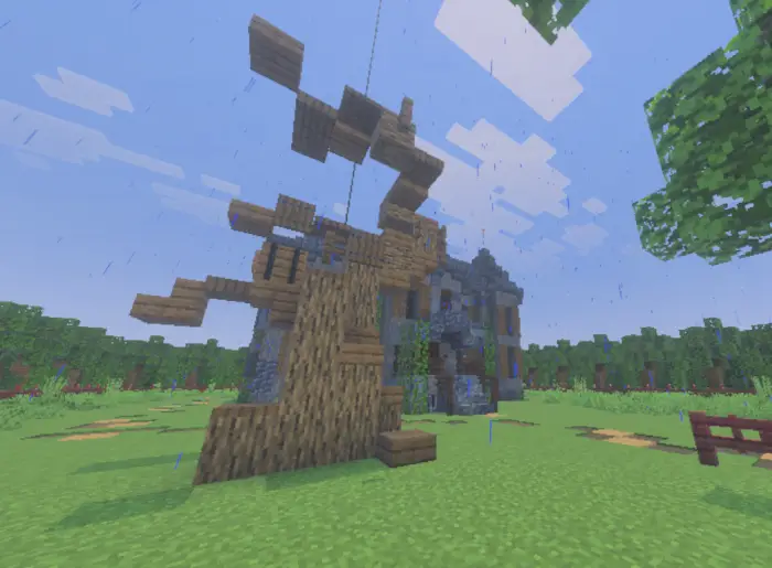 Wooden structure and spooky house outdoors