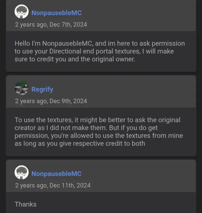 ALT Users discuss texture pack permissions.