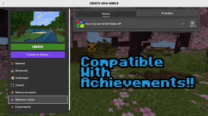World edit mod works with achievements
