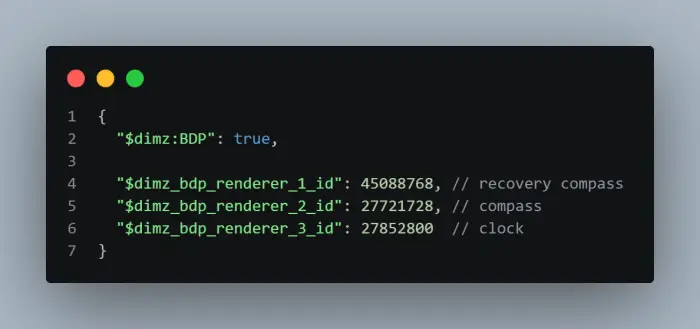 JSON config for customizing UI overlays
