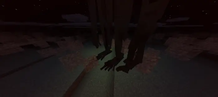 Shadowy Siren Head figures in a foggy field