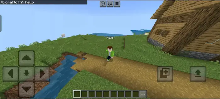 Player message shown in a speech bubble