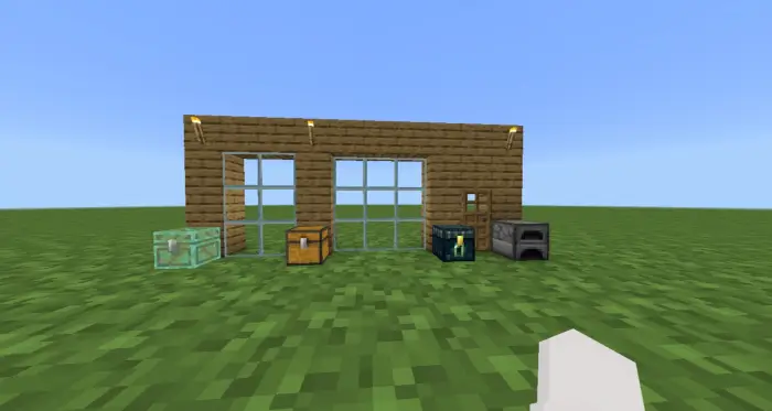 Clear glass and simple textures in-game