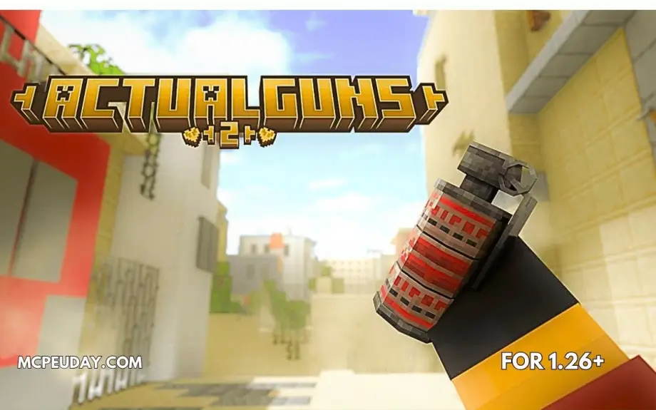 Thumbnail: Actual Guns 2 Addon (1.21) – Realistic 3D Guns Mod