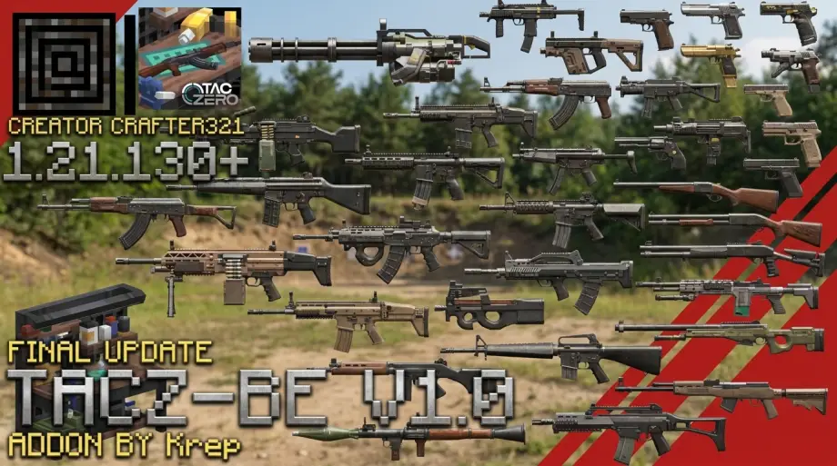 Thumbnail: NEW 3D Guns Addon (26.x, 1.21) – Realistic 3D Guns