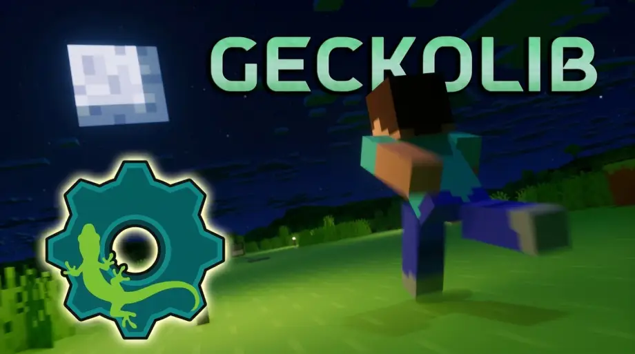 Thumbnail: GeckoLib Mod (26.x, 1.21) – Best Animation Library for Minecraft Mods