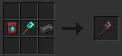 Crafting recipe for a custom mace