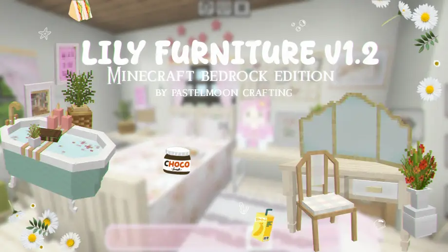 Thumbnail: ˊ🥟【Lily Furniture V1.2 Release Cottagecore furniture 1.26+ 🌵🥐🪞】ˋ
