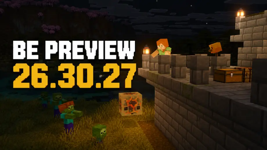 Thumbnail: Minecraft BE Preview 26.30.27 Released