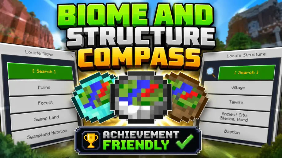 Thumbnail: Biome and Structure Compass [Achievement Friendly]