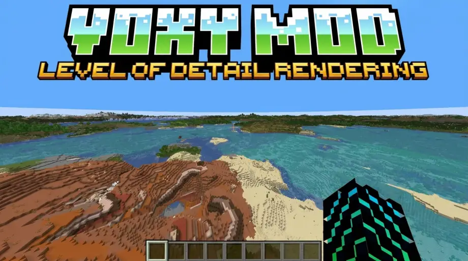 Thumbnail: Voxy Mod (26.x, 1.21) – Massive Render Distance Mod for Minecraft