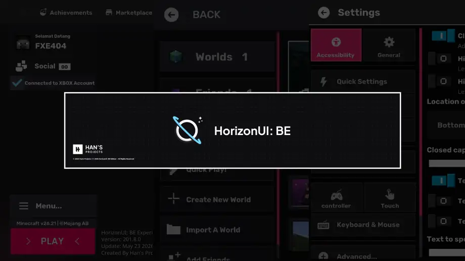 Thumbnail: HorizonUI: BE