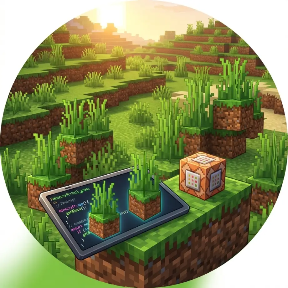 Thumbnail: This mod makes grass grow incredibly fast, perfect for the latest Minecraft Bedrock!