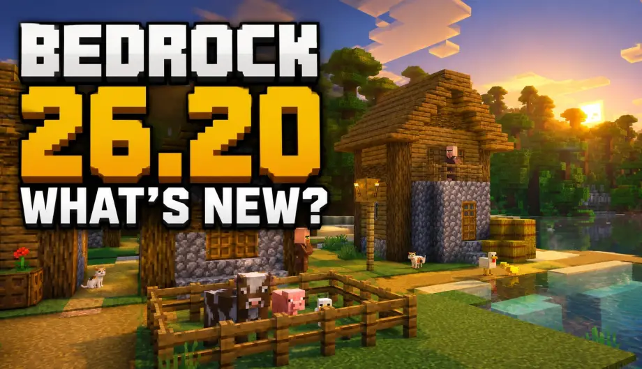 Thumbnail: What's New in Minecraft Bedrock 26.20