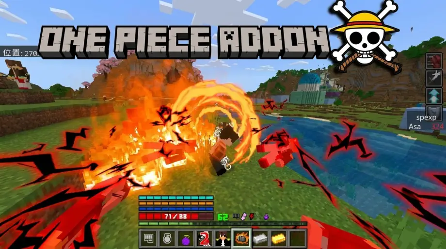 Thumbnail: One Piece Addon (26.x, 1.21) – Best Anime Mod for Minecraft