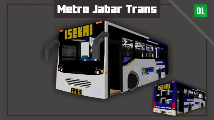 Blocky Metro Jabar Trans city bus model
