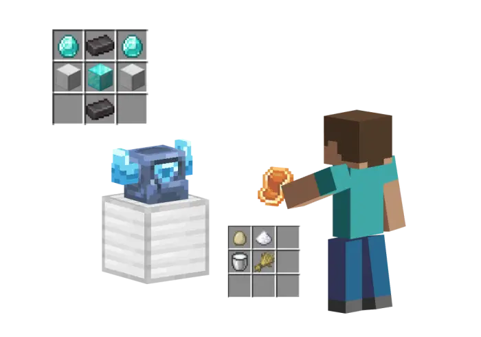 Player crafts and summons P.E.K.K.A. companion.