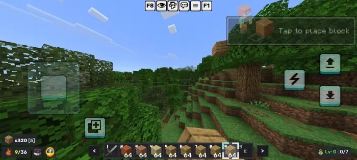 New custom UI overlay in forest scene