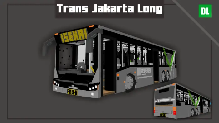Blocky Trans Jakarta city bus model