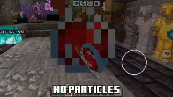 No particles effect in-game display