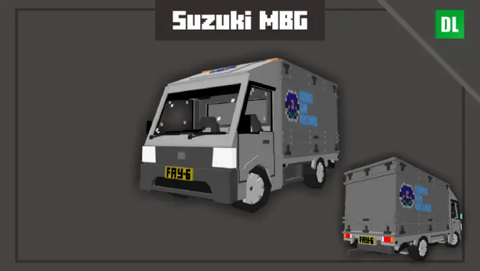 Boxy grey Suzuki MBG delivery truck model