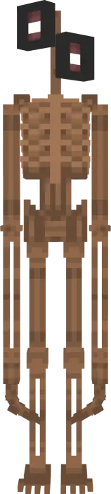 Blocky Siren Head monster with siren head