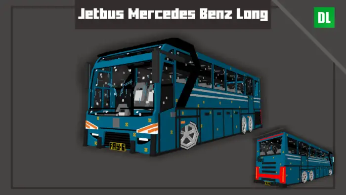 Blue Jetbus Mercedes Benz Long model