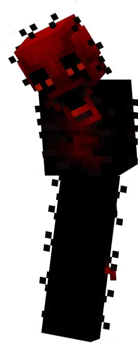 ALT text Glitchy red-black horror entity sprite