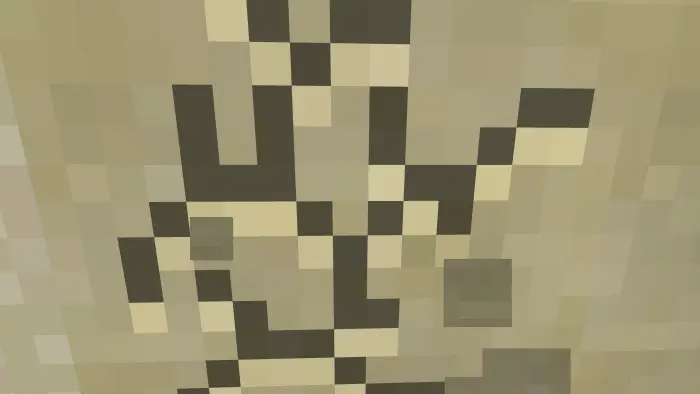 Cracked pixel block breaking animation