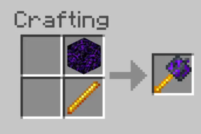Crafting recipe for the One Shot Mace
