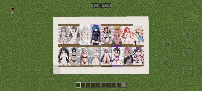 Anime waifu bed overlays texture pack