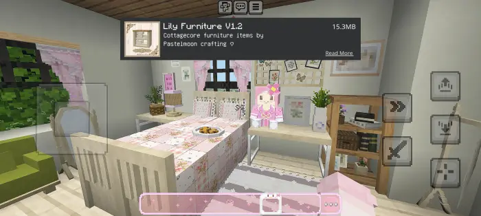 Cottagecore-themed cozy decorated room