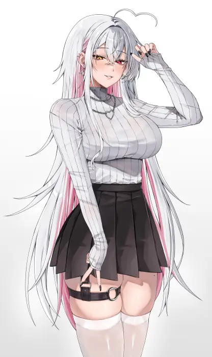 Anime girl Subaka in a modern outfit