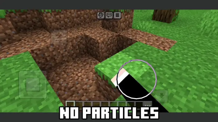 No particles effect in block breaking