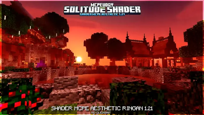 Vibrant sunset with realistic shader effects