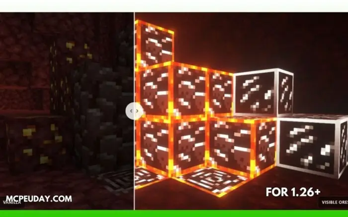 ALT Ores with and without glowing outlines