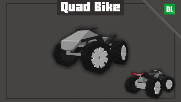 Blocky quad bike mod vehicle design