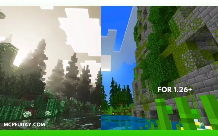 Cinematic fog and realistic shader split view