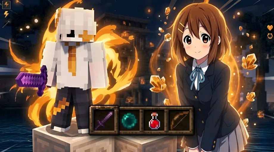 Thumbnail: 🎸 Yui Hirasawa 16x PvP Texture Pack