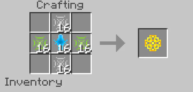 Magical item crafting recipe interface