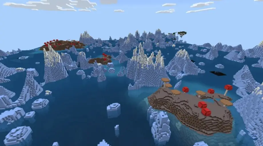 Thumbnail: Mushroom Islands in the Frozen Ocean Seed