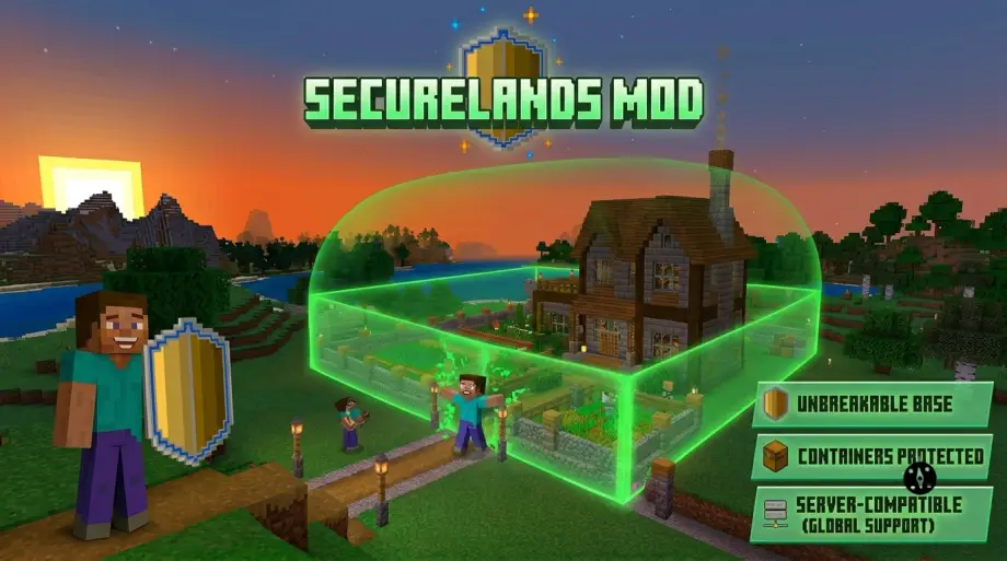 Thumbnail: SecureLands Addon: The Ultimate Land Claims & Protection System