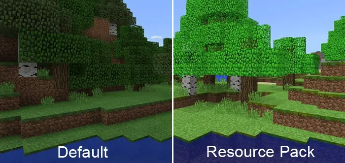 Default vs. vintage-inspired bright textures