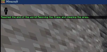ALT text End of quarry auto-mining progress message