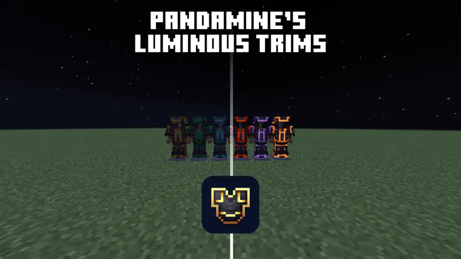 Thumbnail: PandaMine's Luminous Trims (Glowing Armor Trims)