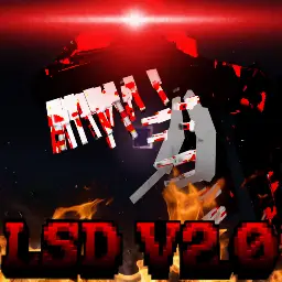 Giant horror creature with red glow, LSD V2.0