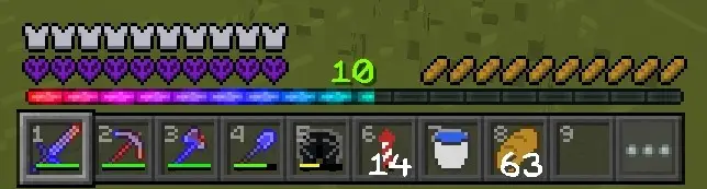 Custom game HUD with new icons and colors