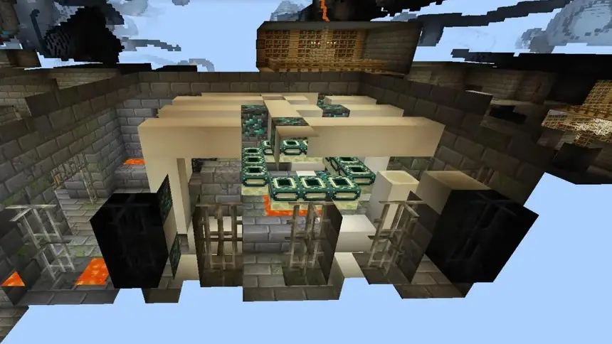 Thumbnail: Diamond Fossil Over End Portal Seed